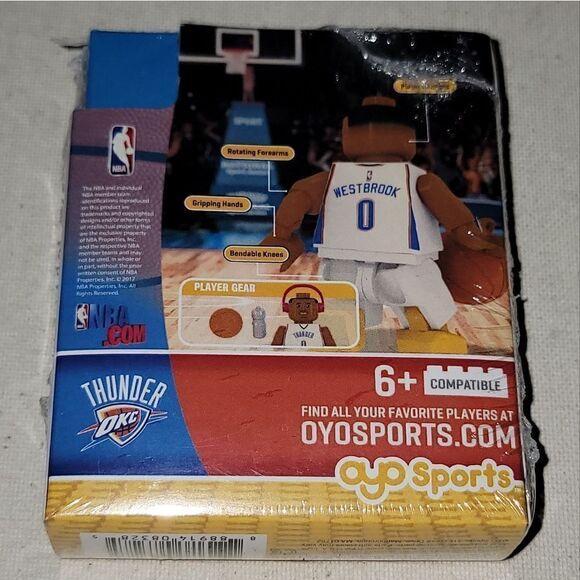 New Russell Westbrook Oklahoma City Thunder # 0 Basketball NBA Minifigure - Picture 7 of 9